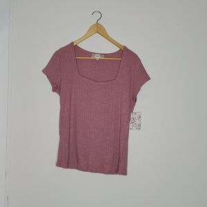 Nwt! Pink Republic Square Neck Top XL